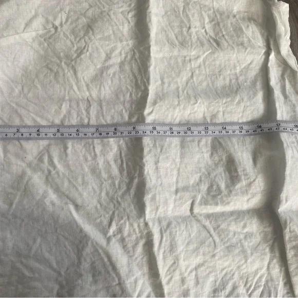 White Vintage Linen Sleeveless Top - Picture 6 of 6